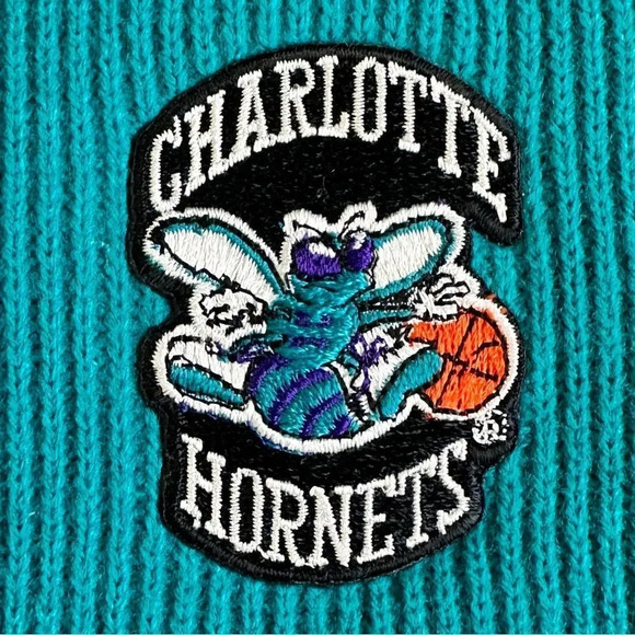 Vintage Charlotte Hornets NBA Head / Ear Warmer NOS NWT Made in USA Deadstock - Picture 5 of 5